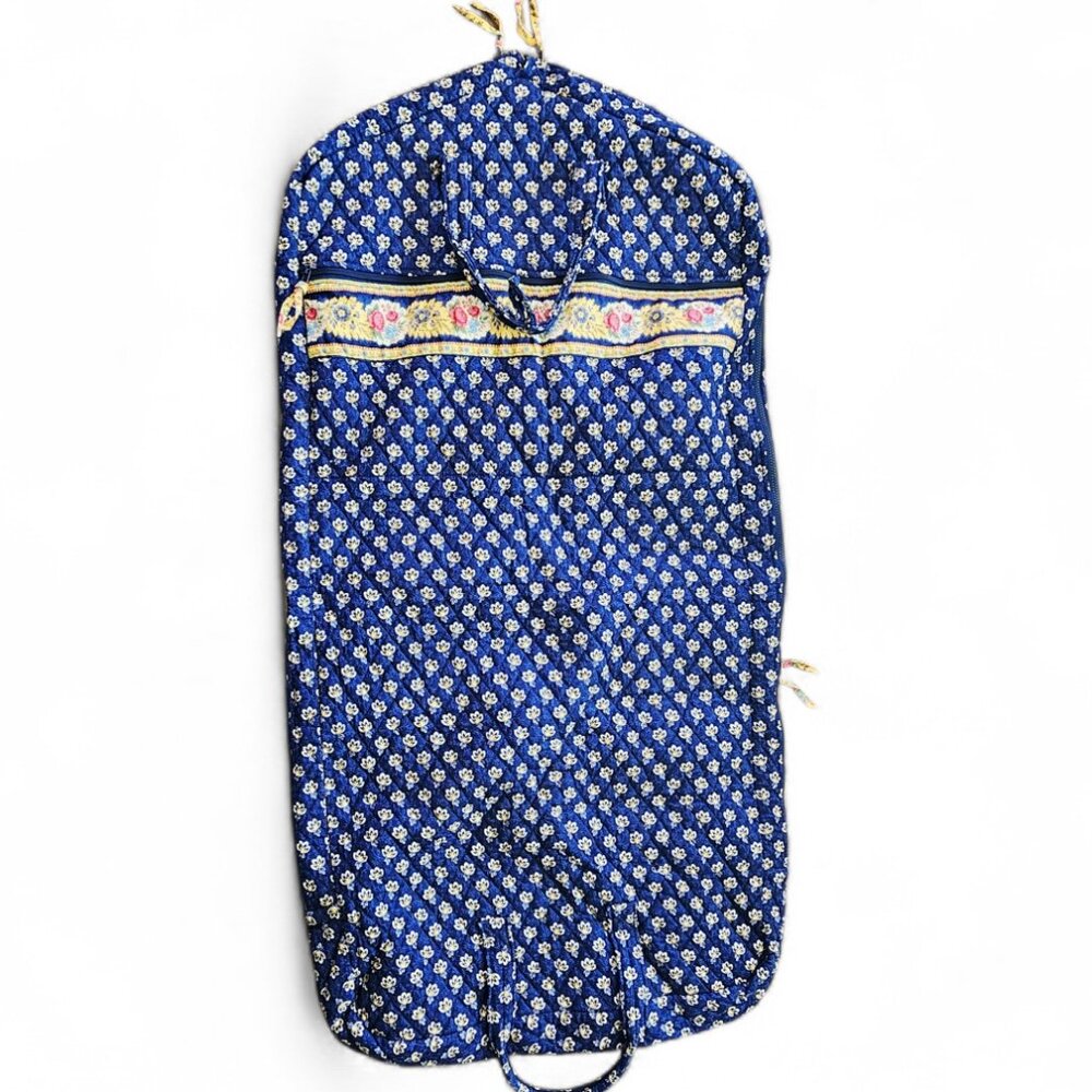 Vera Bradley Maison Blue Floral Hanging Garment Bag Retired